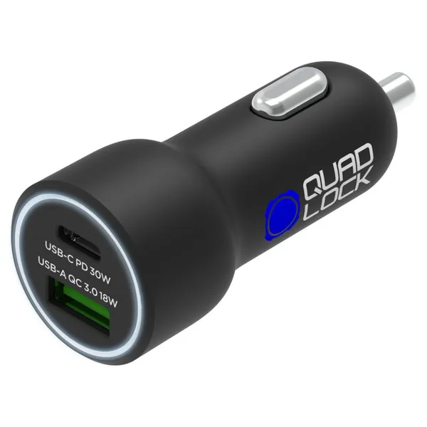 Ładowarka samochodowa Quad Lock 48W Dual Car Charger - USB-C PD + USB-A QC3.0